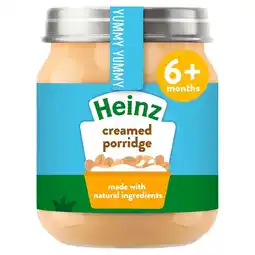 Tesco Heinz Creamed Porridge Baby Food Jar 120g offer