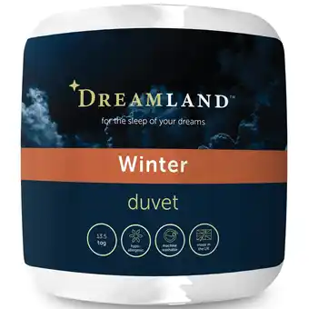 Tesco Dreamland Winter Warm 13.5 Tog Duvet, Cosy Winter Quilt, King offer