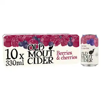 Tesco Old Mout Berries and Cherries Flavoured Cider 10x330ml offer