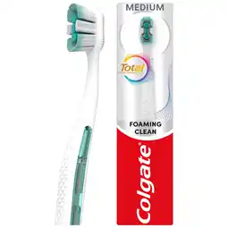 Tesco Colgate Total Active Prevention Foaming Clean Medium Toothbrush 1 Pack offer