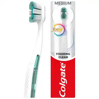 Tesco Colgate Total Active Prevention Foaming Clean Medium Toothbrush 1 Pack offer