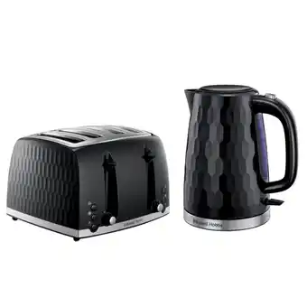 Tesco Russell Hobbs HoneyComb Kettle & Toaster Set offer