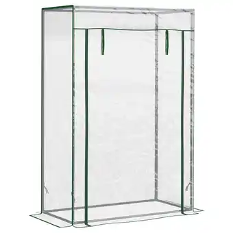 Tesco Outsunny 100 x 50 x 150cm Greenhouse w/ Zipper Roll-up Door Outdoor offer