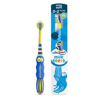 Tesco Aquafresh Milk Teeth Toothbrush 0-2 Years offer