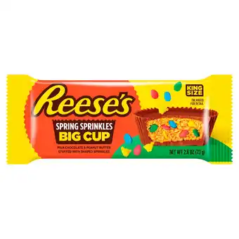 Tesco Reese's Milk Chocolate and Peanut Butter Big Cups with Easter Sprinkles 73g offer