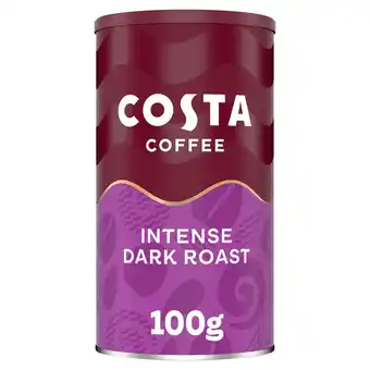 Tesco Costa Instant Coffee Intense Dark Roast 100G offer