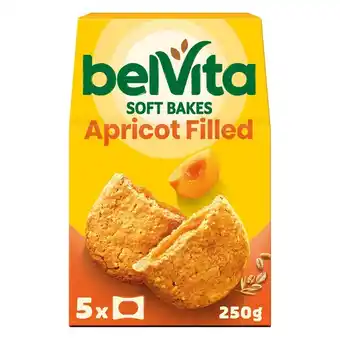 Tesco BelVita Breakfast Soft Bakes Apricot Filled 5 Pack 250G offer