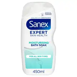 Tesco Sanex Expert Skin Health Moisturising Bath Soak 450Ml offer