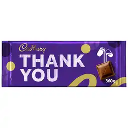 Tesco Cadbury Dairy Milk Thank You Chocolate Bar 360g offer