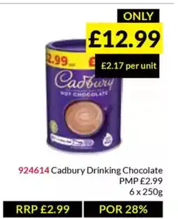 Musgrave MarketPlace Cadbury Drinking Chocolate offer