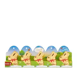 Tesco Lindt Gold Milk Chocolate Easter Bunny 5 X 10G offer