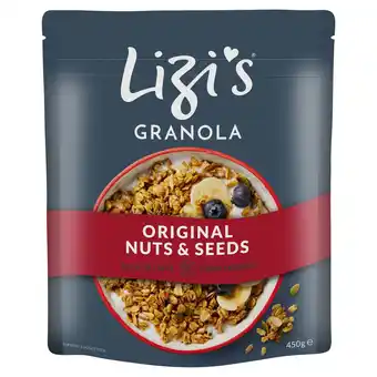 Tesco Lizi's Original Granola Nuts & Seeds 450g offer