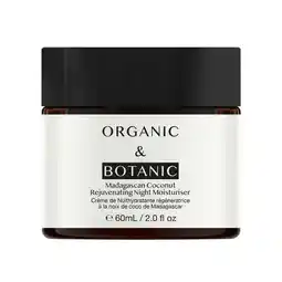 Tesco Organic & Botanic Madagascan Coconut Rejuvenating Night Moisturiser 60ml offer