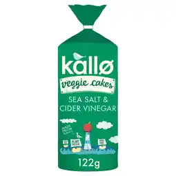 Tesco Kallo Lentil & Pea Veggie Cakes Sea Salt & Cider Vinegar 122g offer