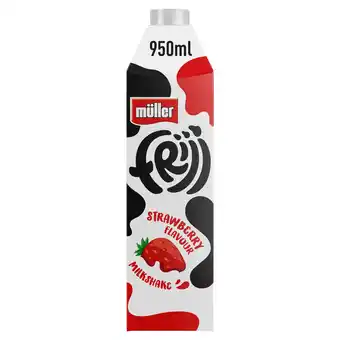 Tesco Muller Frijj Strawberry  Milkshake  950ML offer