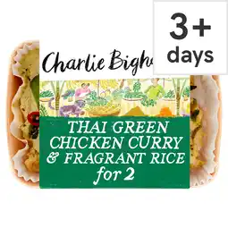 Tesco Charlie Bigham's Thai Green Chicken Curry & Fragrant Rice 805G offer