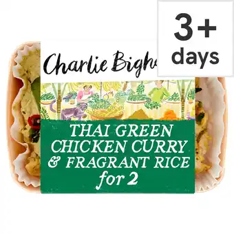 Tesco Charlie Bigham's Thai Green Chicken Curry & Fragrant Rice 805G offer