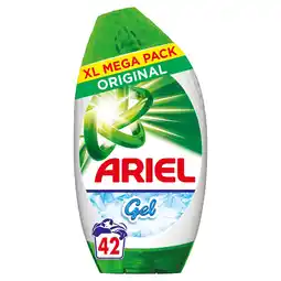 Tesco Ariel Original Washing Gel 42 washes 1386ml offer