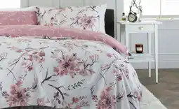 Tesco Cherry Blossom 200 Thread Count Cotton Rich Reversible Duvet Cover Set Blossom Multi | King offer