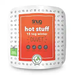 Tesco Snug Hot Stuff 15 Tog Duvet, Winter Warm Cosy Quilt, Eco Friendly, Made in the UK, Double offer