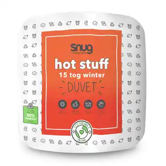 Tesco Snug Hot Stuff 15 Tog Duvet, Winter Warm Cosy Quilt, Eco Friendly, Made in the UK, Double offer