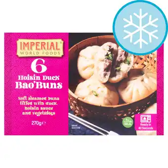 Tesco IMPERIAL 6 HOISIN DUCK BAO BUNS 270G offer