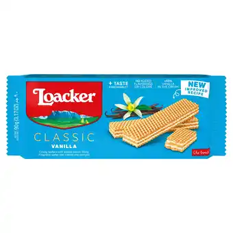 Tesco Loacker Classic Vanilla Wafers 90G offer