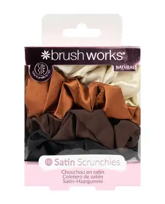 Tesco Brushworks Natural Satin Scrunchies offer