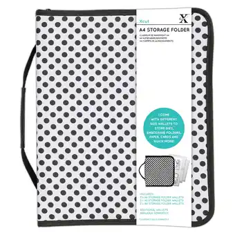 Tesco Xcut Storage Folder, Black & White, A4 offer