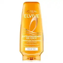 Tesco L'Oreal Elvive Extraordinary Oil Coco Conditioner 200Ml offer