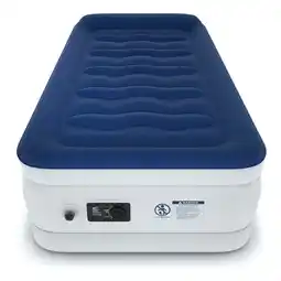 Tesco Single Comfort Plus Air Bed – Navy/White offer