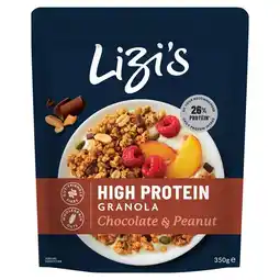 Tesco Lizi's High Protein Chocolate & Peanut Granola 350g offer