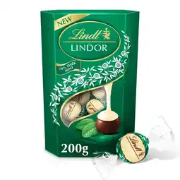 Tesco Lindt Lindor Dark Mint Chocolate Truffles 200g offer