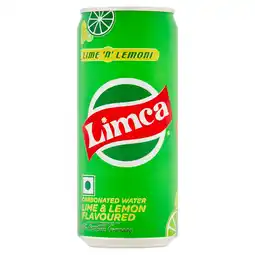 Tesco Limca Lemon & Lime Flavour Soft Drink 300Ml offer