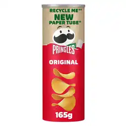 Tesco Pringles Original Sharing Crisps 165g offer