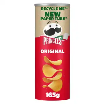 Tesco Pringles Original Sharing Crisps 165g offer