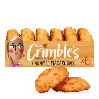 Tesco Mrs Crimble's 6 Gluten Free Caramel Macaroons 180g offer