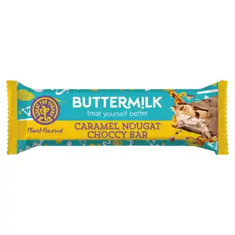 Tesco Buttermilk Plant Caramel Nougat Dairy Free Bar 50G offer