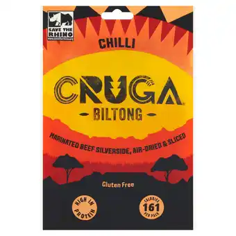 Tesco Cruga Chilli Biltong Beef Gluten Free 60G offer