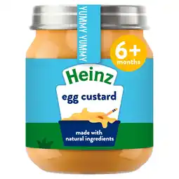 Tesco Heinz Egg Custard Baby Food Jar 120g offer