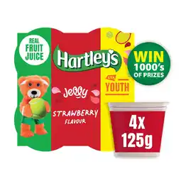 Tesco Hartley's Strawberry Flavour Jelly 4x125g offer