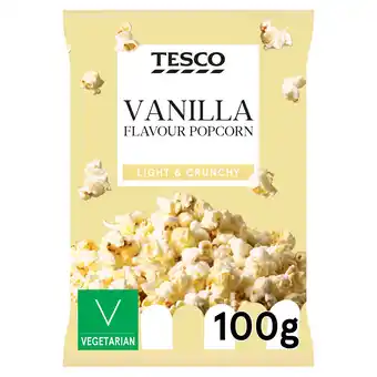 Tesco Tesco Vanilla Flavoured Popcorn 100g offer