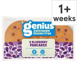 Tesco Genius Deliciously Gluten Free Blueberry Pancakes 6 pack offer