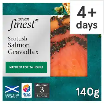 Tesco Tesco Finest Scottish Gravadlax Smoked Salmon 140G offer