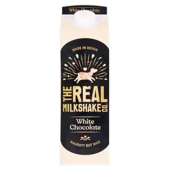 Tesco The Real Milkshake Co. White Chocolate Flavoured Milk Drink 1 Litre offer