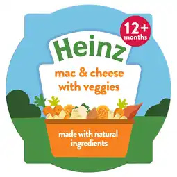 Tesco Heinz Mac & Cheese with Veggies Baby Food Tray 200g offer