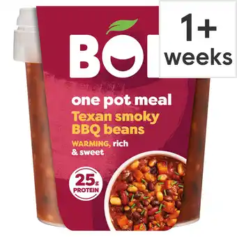 Tesco BOL Texan Smoky BBQ Beans One Pot Meal 450g offer