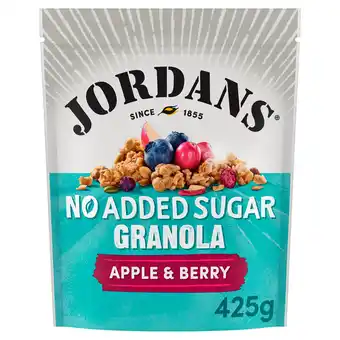 Tesco Jordans No Added Sugar Granola Apple & Berry 425g offer