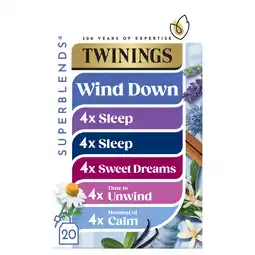 Tesco Twinings Sprbds 20 Wind Down Collection 33.2G offer
