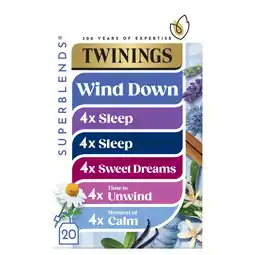 Tesco Twinings Sprbds 20 Wind Down Collection 33.2G offer